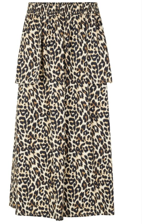 akane maxi skirt - leopard print